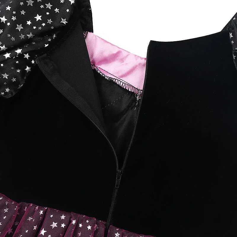 212Y Girls Halloween Witch Costume Children Cosplay Vampire Dress Girl Tutu Skirt Kids Carnival Party Clothes Halloween Gifts L250918