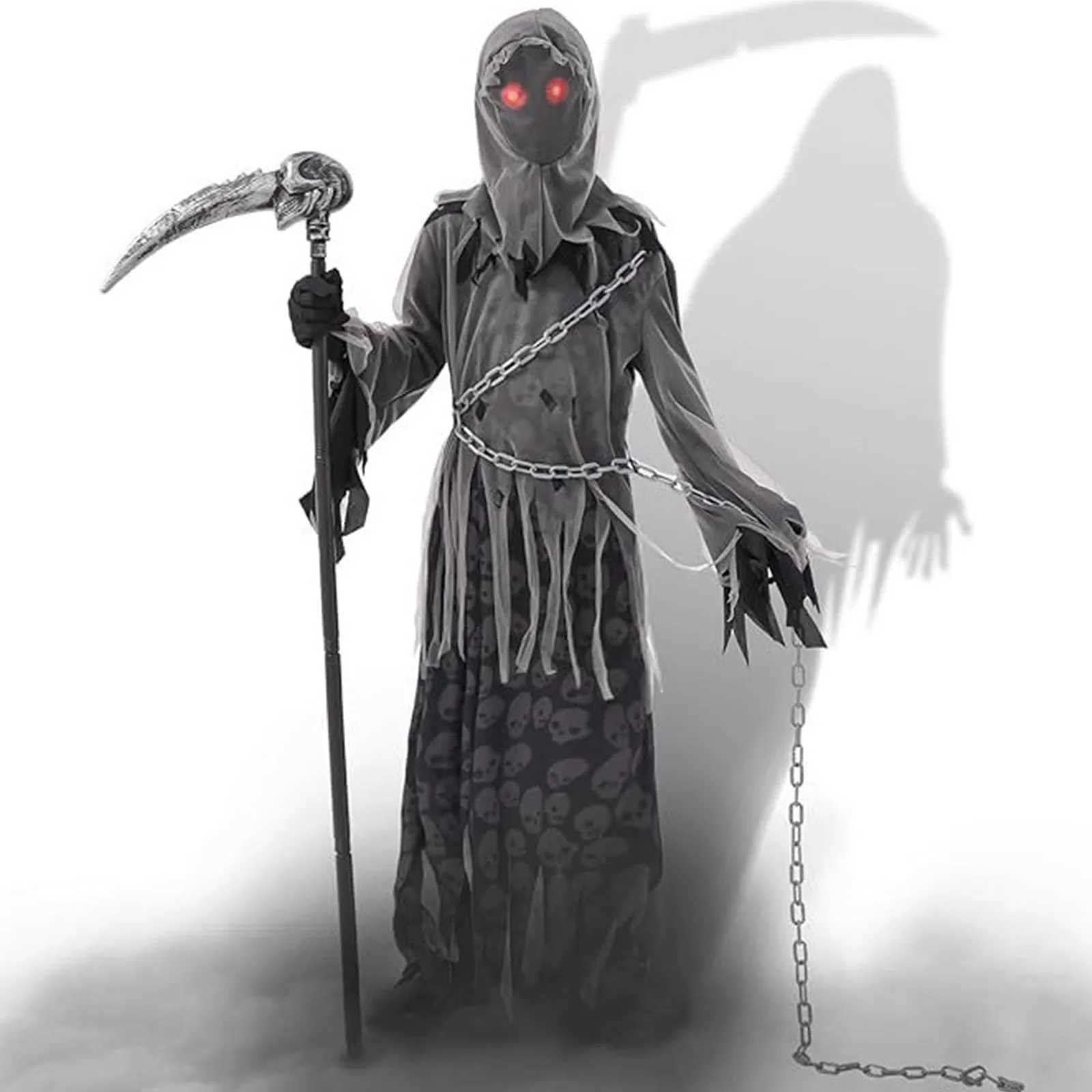 2025 Horror Atmosphere Universal Death Godness Costume For Both Men And Women Halloween Horror Atmosphere Decorative Costume L250918