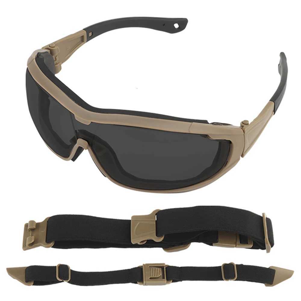 Tactical Polarized Glasses Sunglasses UV ns Original Box Men Hiking Motorcyc Eyewear Airsoft Shooting Protection Goggs Y250919