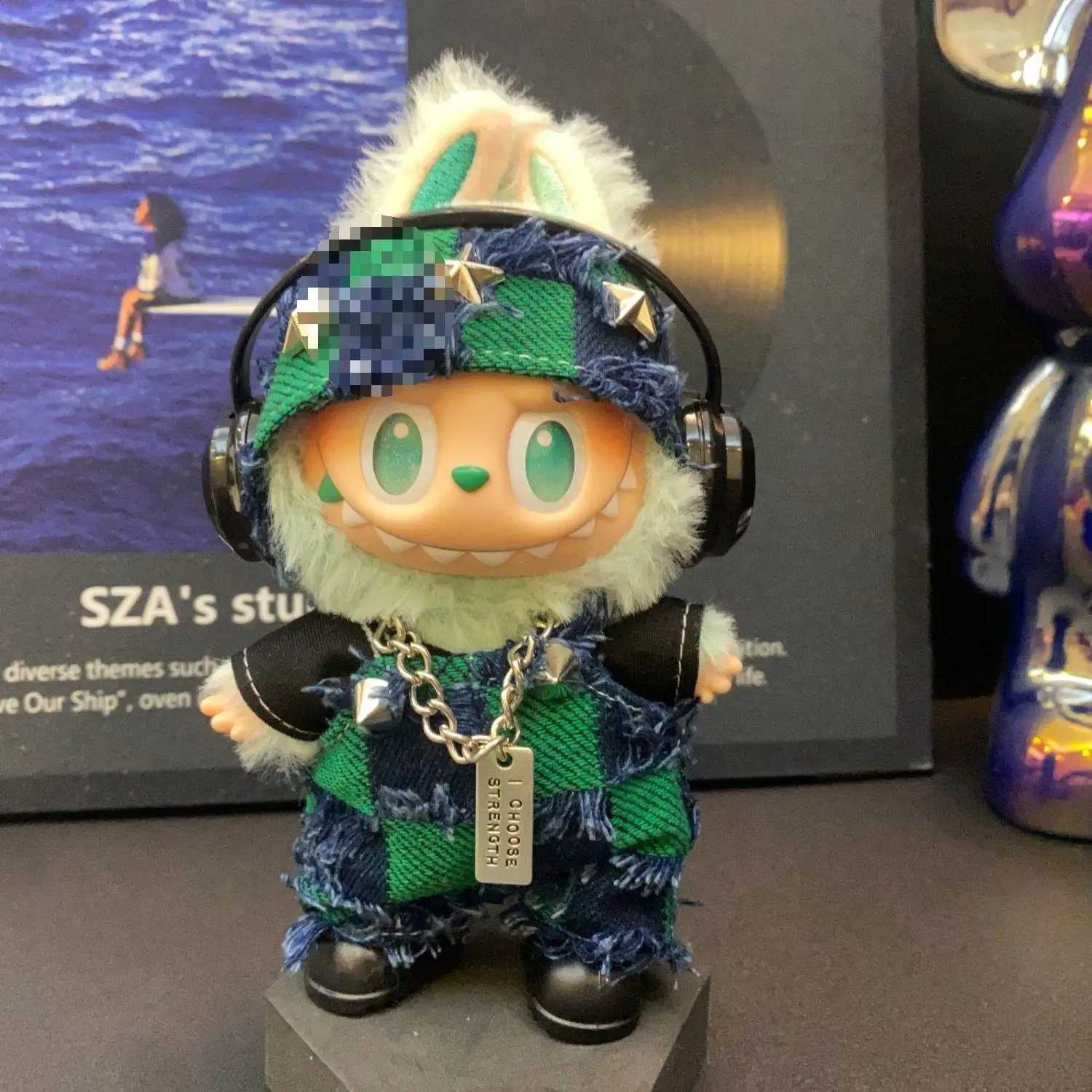 Only Clothes Labubu V1V3 17cm Doll Outfit Only FrontImpact HighEnergy Set Plush Clothes Change Gift C250919