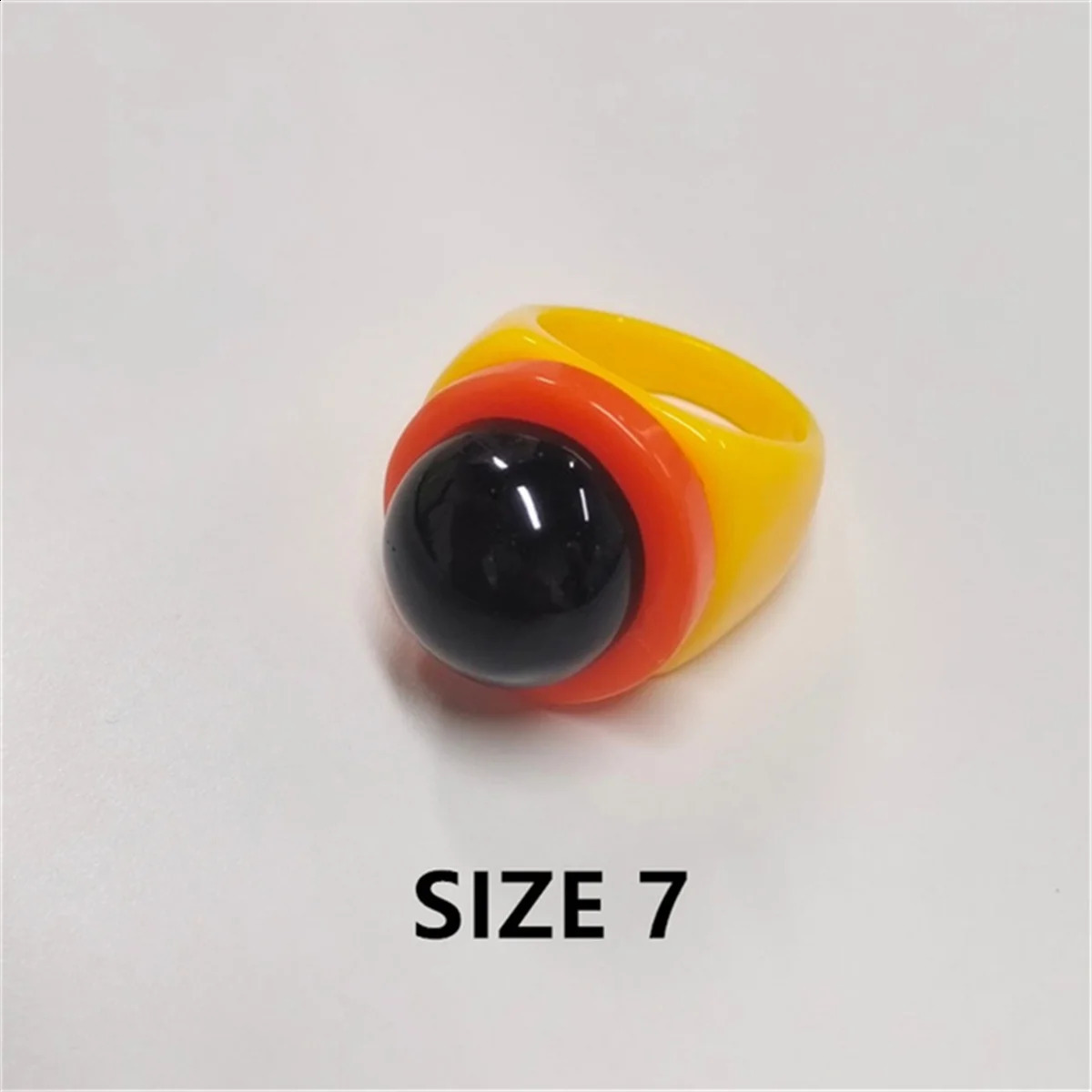 Colorful Y2k Hip Hop Acrylic Rings Set For Women Fashion Transparents Geometric Resin Finger Rings Female Party Jewelry Gift 250918