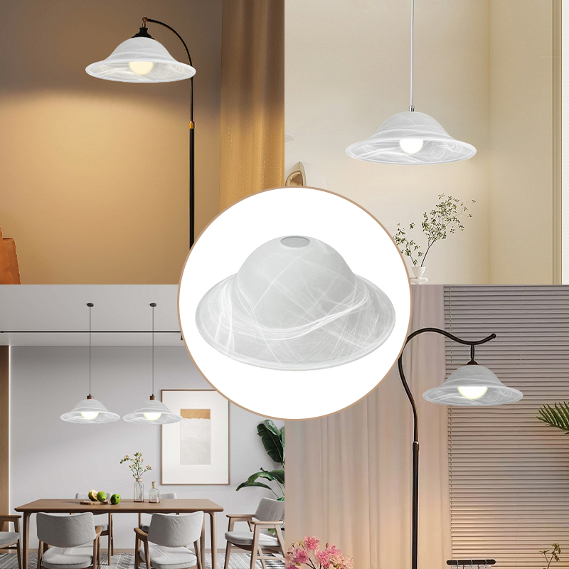 Antique Glass Lamp Shade for Floor Alabaster Torchiere Lamp Shade Replacement, Floor Lamp Replacement Parts