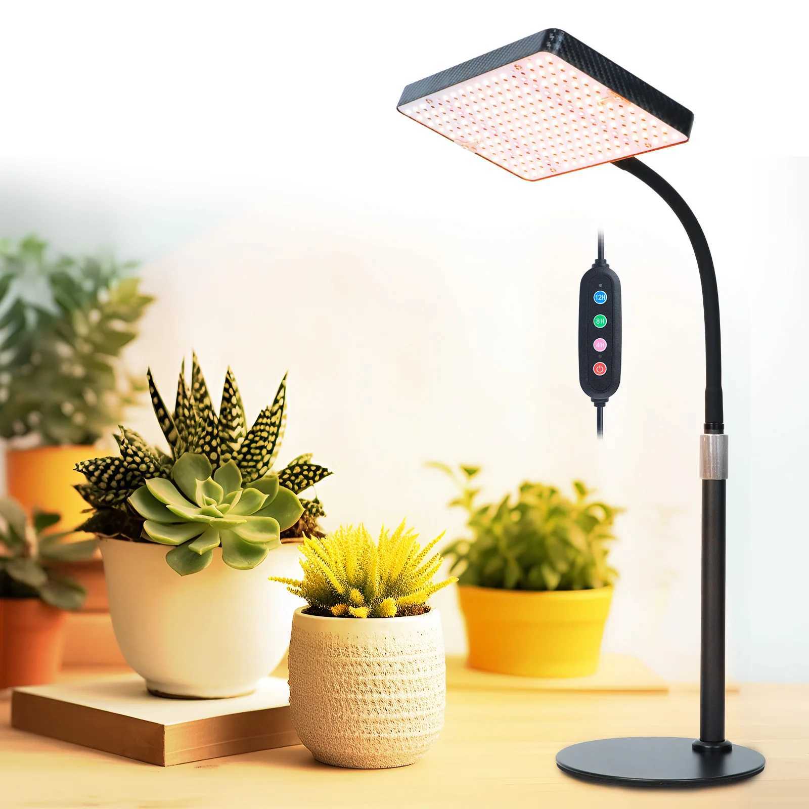FECiDA Grow Lights for Indoor Plants Full Spectrum 25 Watt Desk Grow Light 4812 Hr Timer Table Top Houseplants Grow Lamp C250919