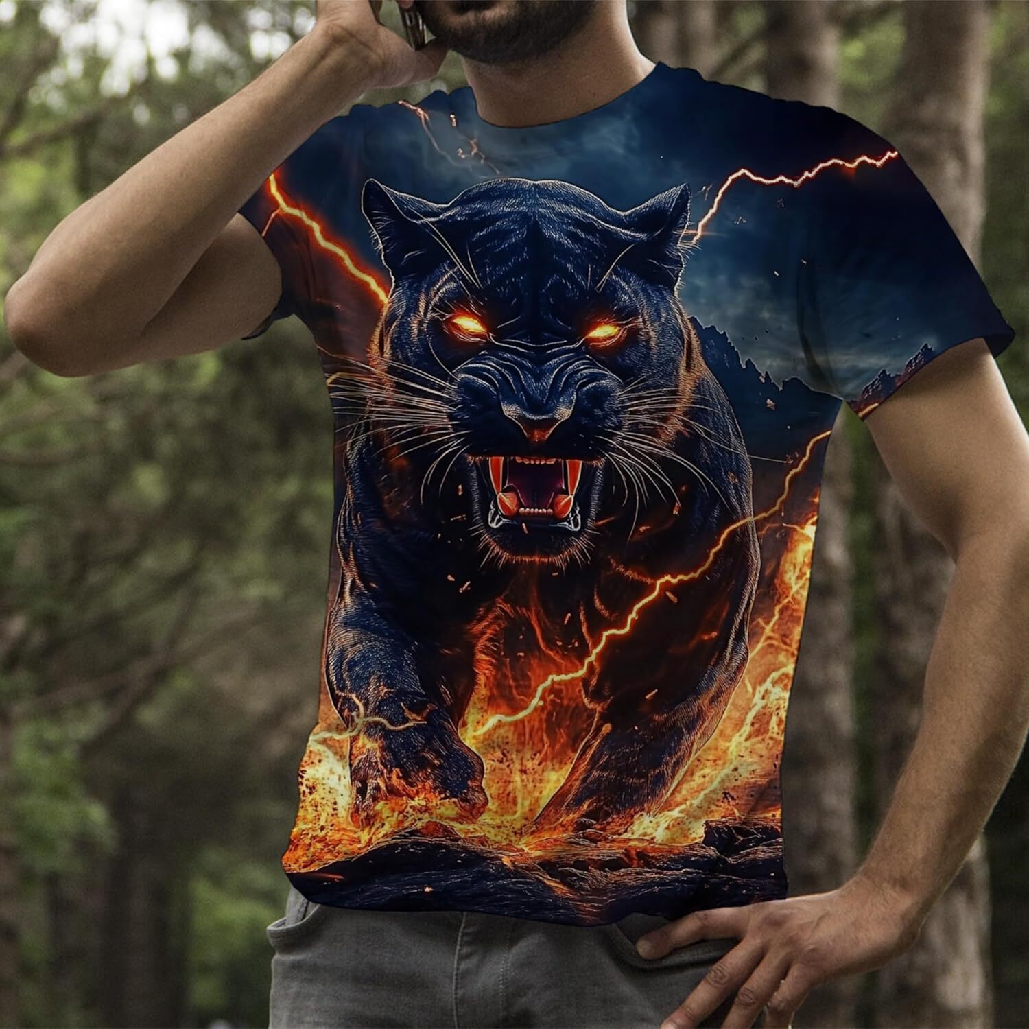 Mens T shirt Unisex Stylish 3D Printed T-Shirts Crewneck Cool Short Sleeve Funny Graphic Print Top Casual Tees T-Shirt Shirts Tshirt Graphic Tee Casua