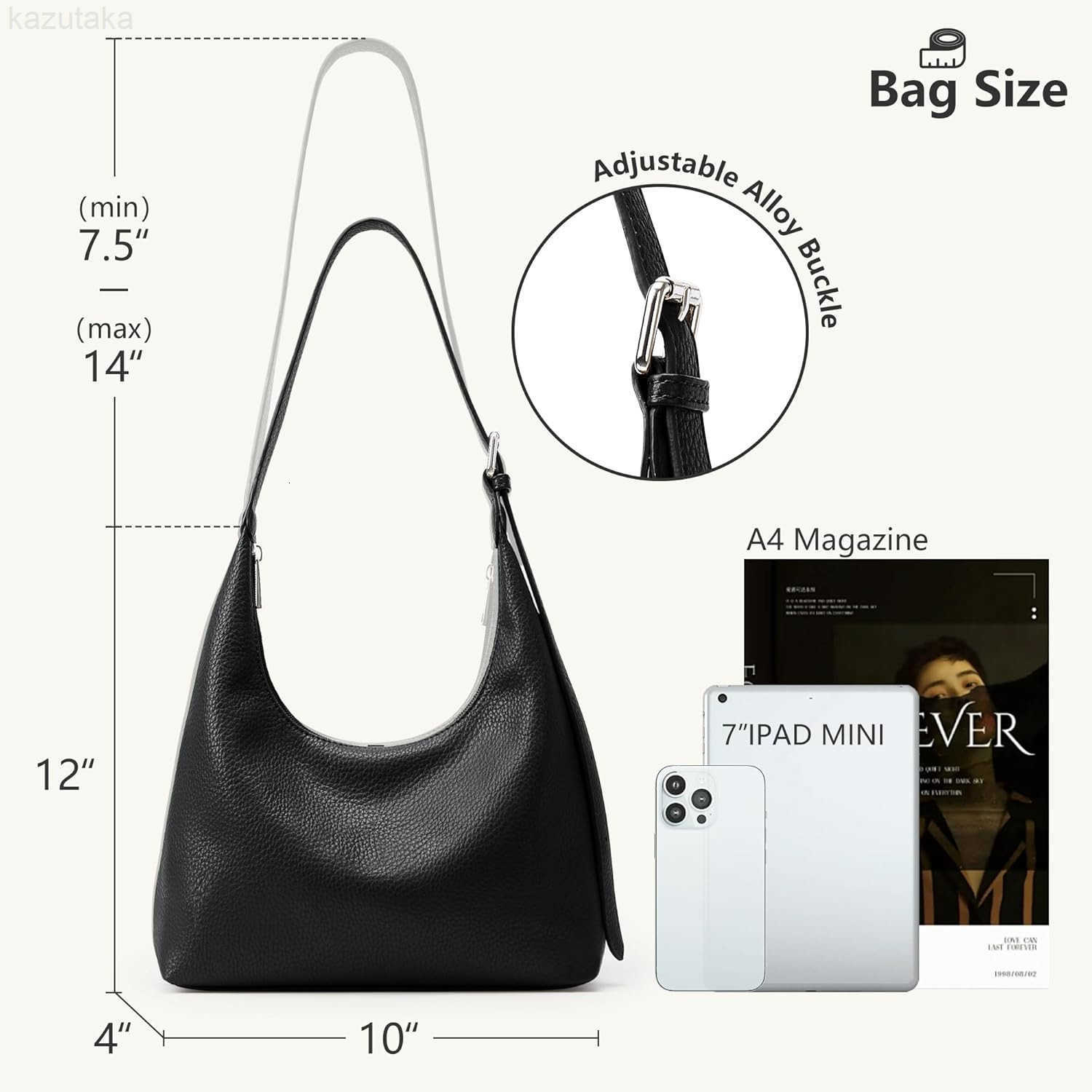 Crescent Tote Bag Women Underarm Handbag Vegan Leather Zipper Shoulder Purse Hobo for Evening Shopping Casual Z250919