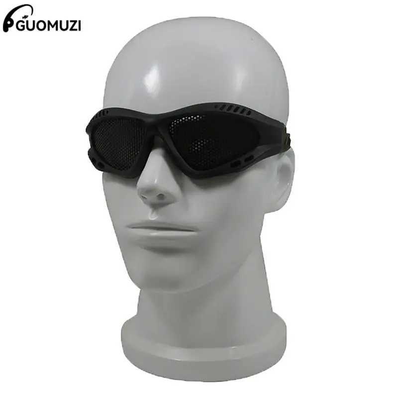 Tactical Paintball Goggles Eyewear Steel Wire Mesh Airsoft Net Glasses Eye Goggle Shock Resistance Eye Game Protector J250919