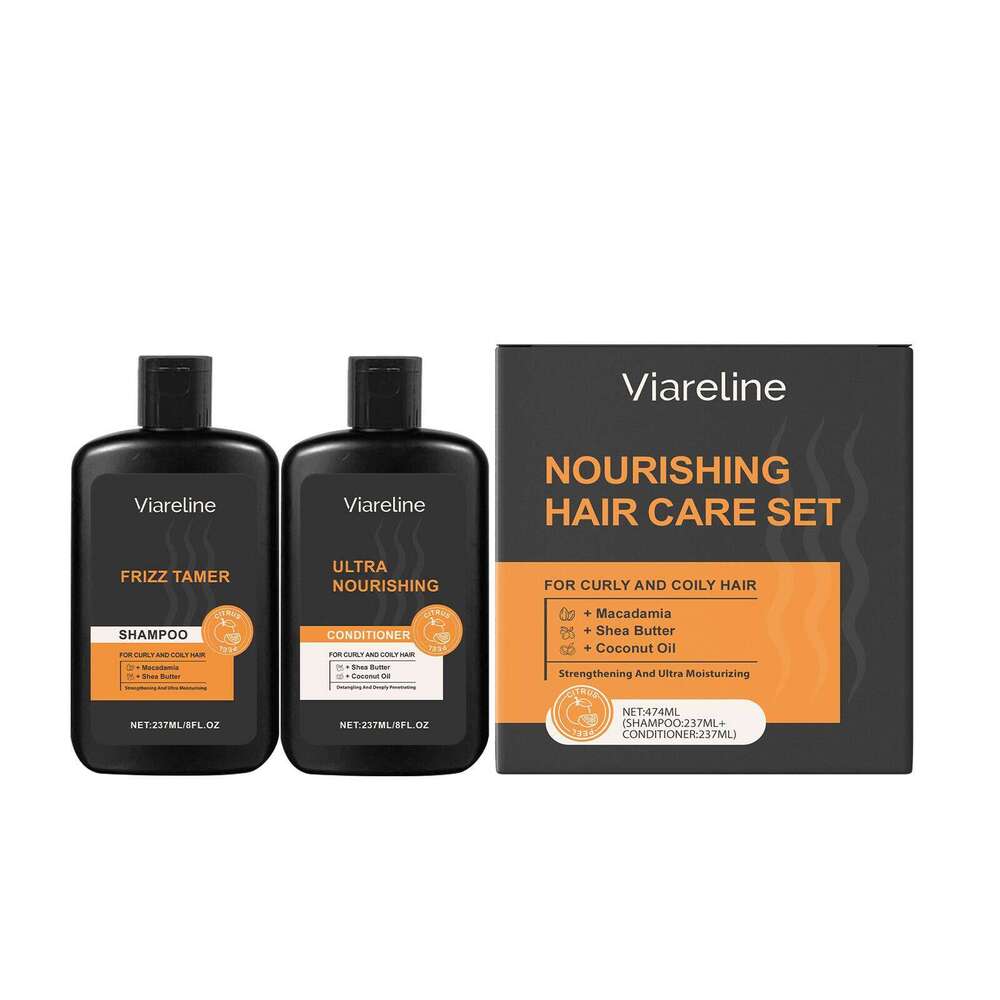 Viareline Men's Moisturizing Moisturizing, Smoothing Shining Hair Cleansing and Care Set