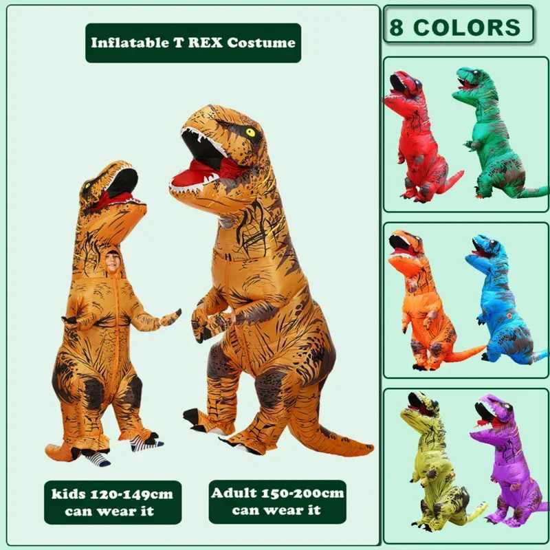Hot TREX Dinosaur Inflatable Party Cosplay Costumes Fancy Mascot Anime Halloween Costume For Adult Kids Dino Cartoo MN1 L250918