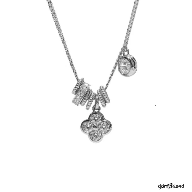 Cool Sensation Running Ring Leaf Flower Necklace For Women 2025 New Design Sense Clavicle Exquisite High-End Neck Chain ddmyfriend