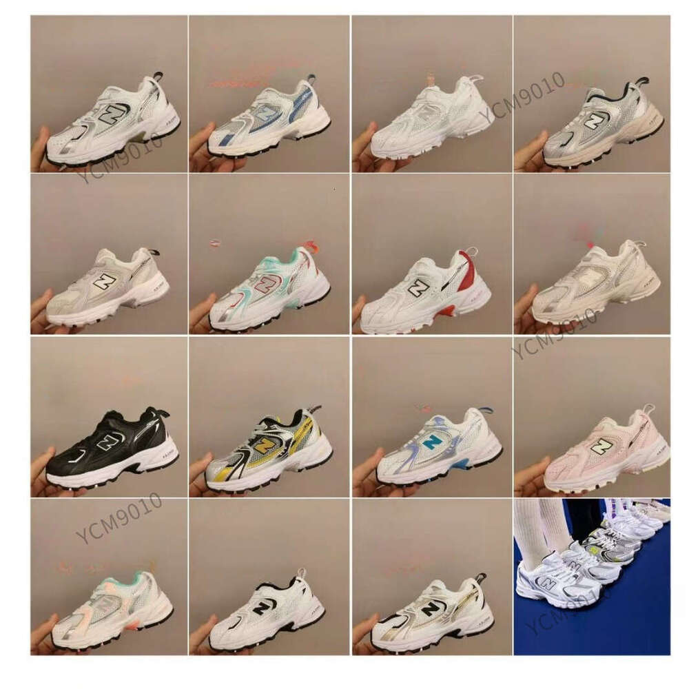 NB Kids choes Elastic Band Children's Lightweight Mesh Sports Fashion Shoes Non-Slip Anti-Slip Sole Wear-Resistant