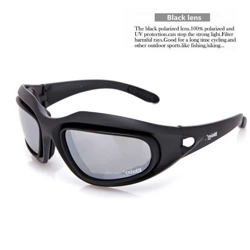 Outdoor UV400 protective cycling sports sunglasses C5 4 lenses tactical shooting hunting safety goggles tactical goggles J250919