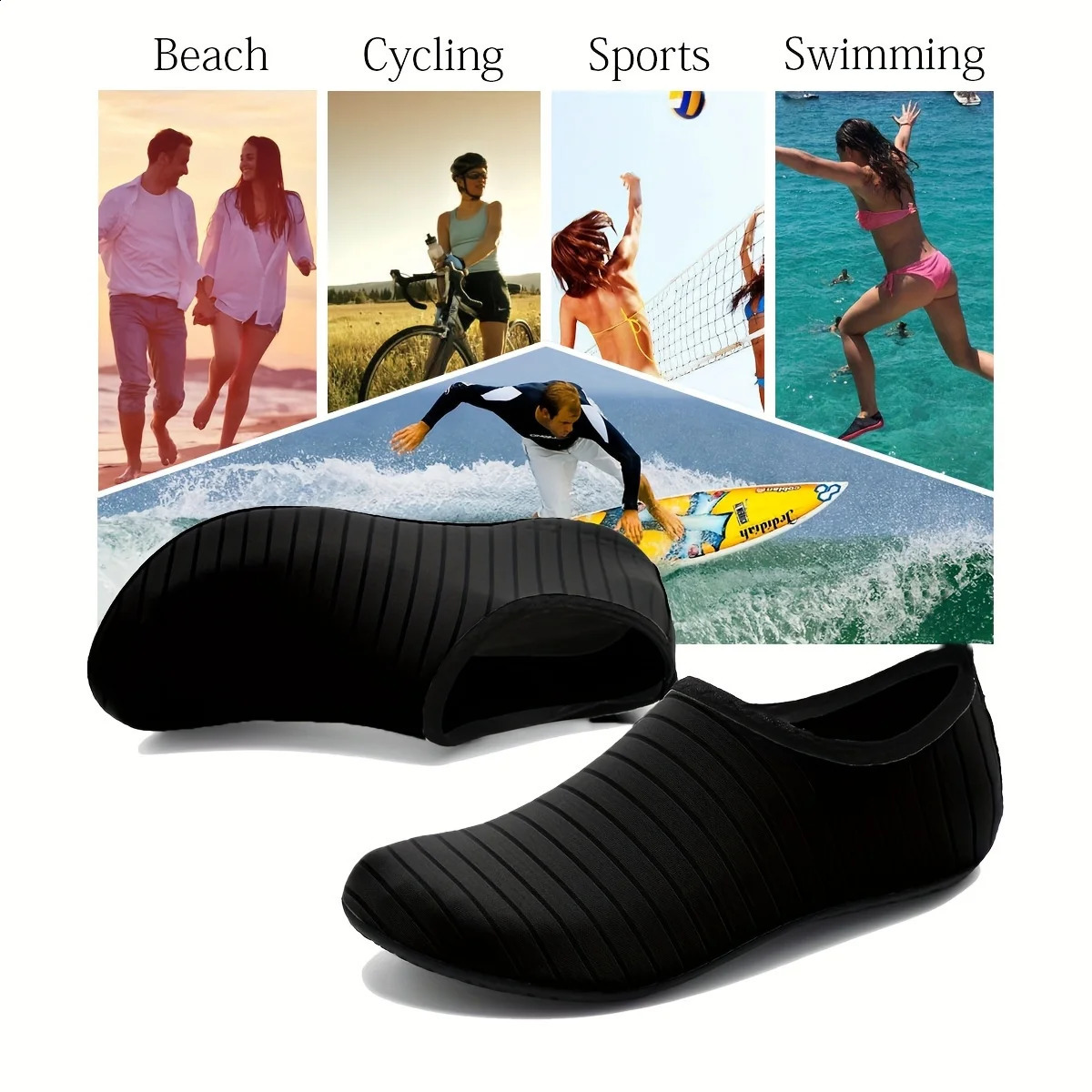 1 Pair Water Shoes Women Barefoot Socks AntiSlip QuickDry Men Beach Swim Water Sports Shoes250918