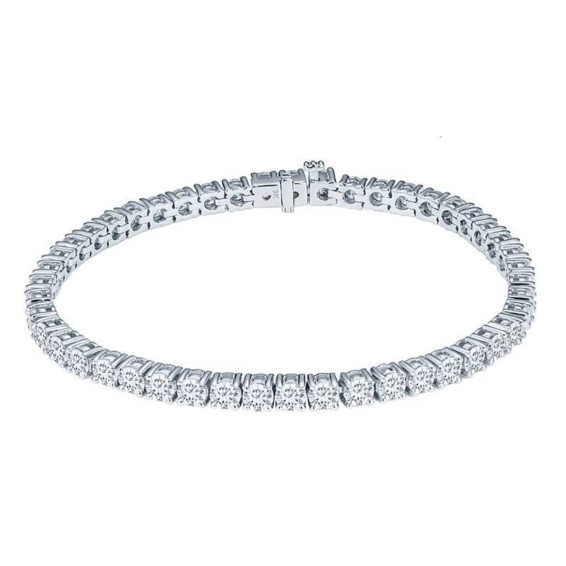 Messi Jewelry Hot Sale Women Diamond 5 mm DEF Color Customizable Moissanite Tennis Bracelet