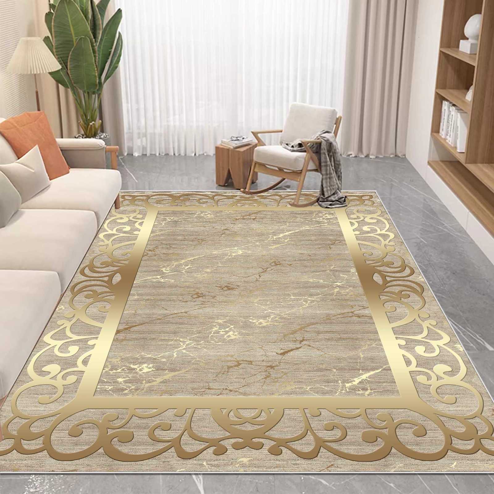 Nordic Luxury Style Carpet in The Living Ro Easy Clean Absorbent Soft Mat Antiskid Lounge Decor Rugs Big Size Ro Floor Mats C250919