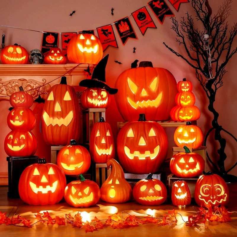 1Pc Decorative Pumpkin Halloween Props Lantern Decor Pumpkin Decoration Pumpkin Light Outdoor Halloween Decorationsation C250919