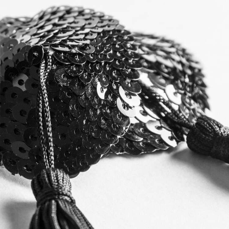 Sexy Fun Accessories Heart Tassel Christmas White Nipple Covers