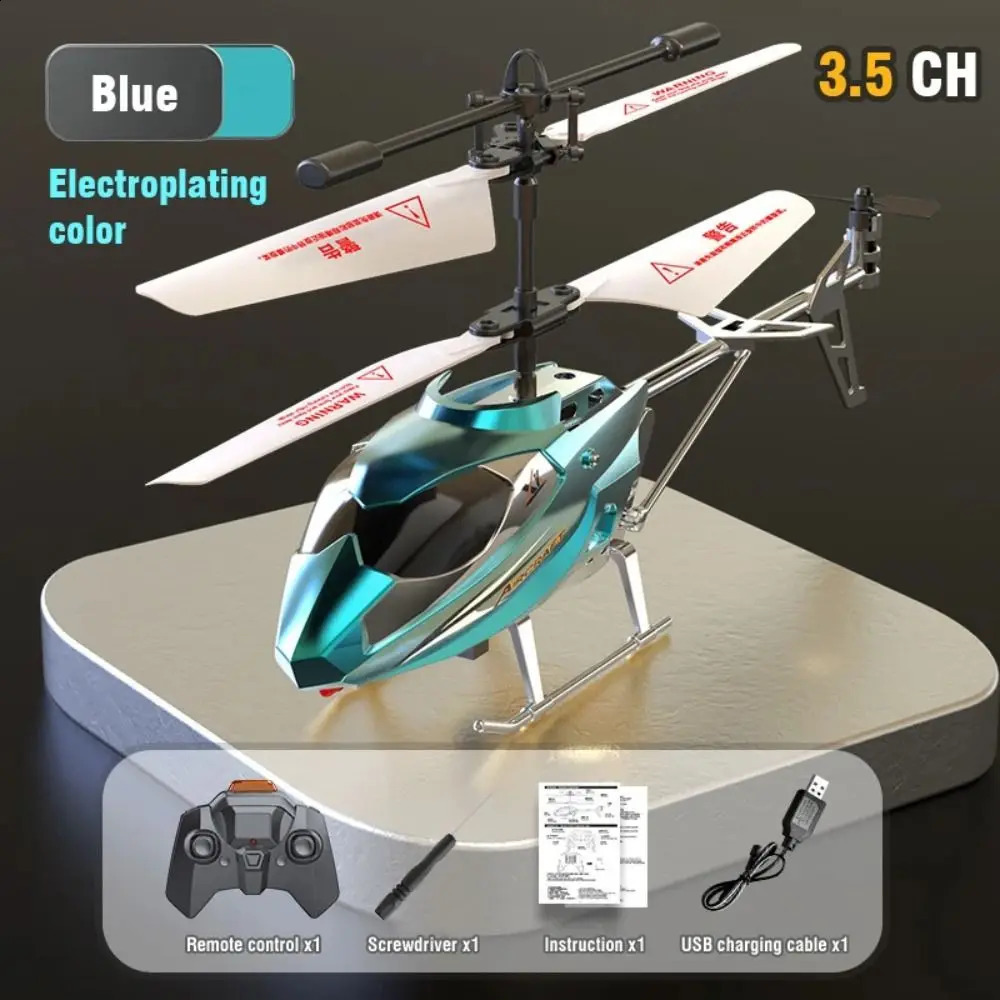 RC Helicopter 35CH 25CH Remote Control Airplane USB Charging Fall Resistant Collision Wireless Aircraft Childrens Day Gifts 250918