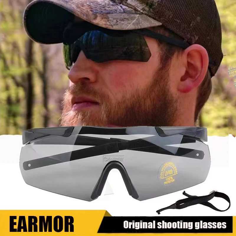 EARMOR S01 Tactical Shooting Glasses Safety Goggles Airsoft Shooting Glasses UV Protection Sunglasses HuntingPaintball J250919