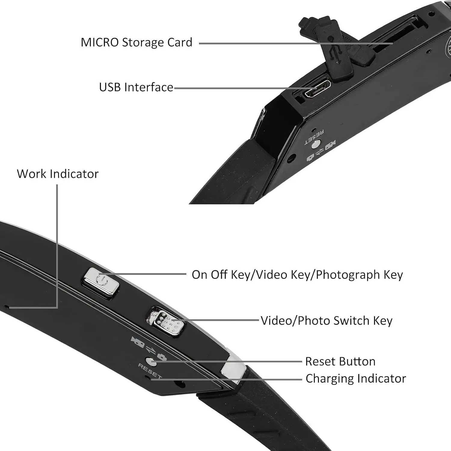 bicycLE action camera 4k video recording biking thumb mini sports motorcycLE smart glasses masculinos 120fps body police HD J250919