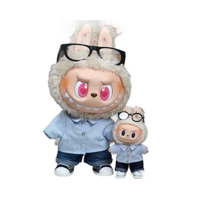 17cm Labubu Dolls Clothes I II Idol The Monster Outfit Accessories Sitting Party Gifts Cool Boy Shirt Jeans Hat Set V1 V2 V3 C250919
