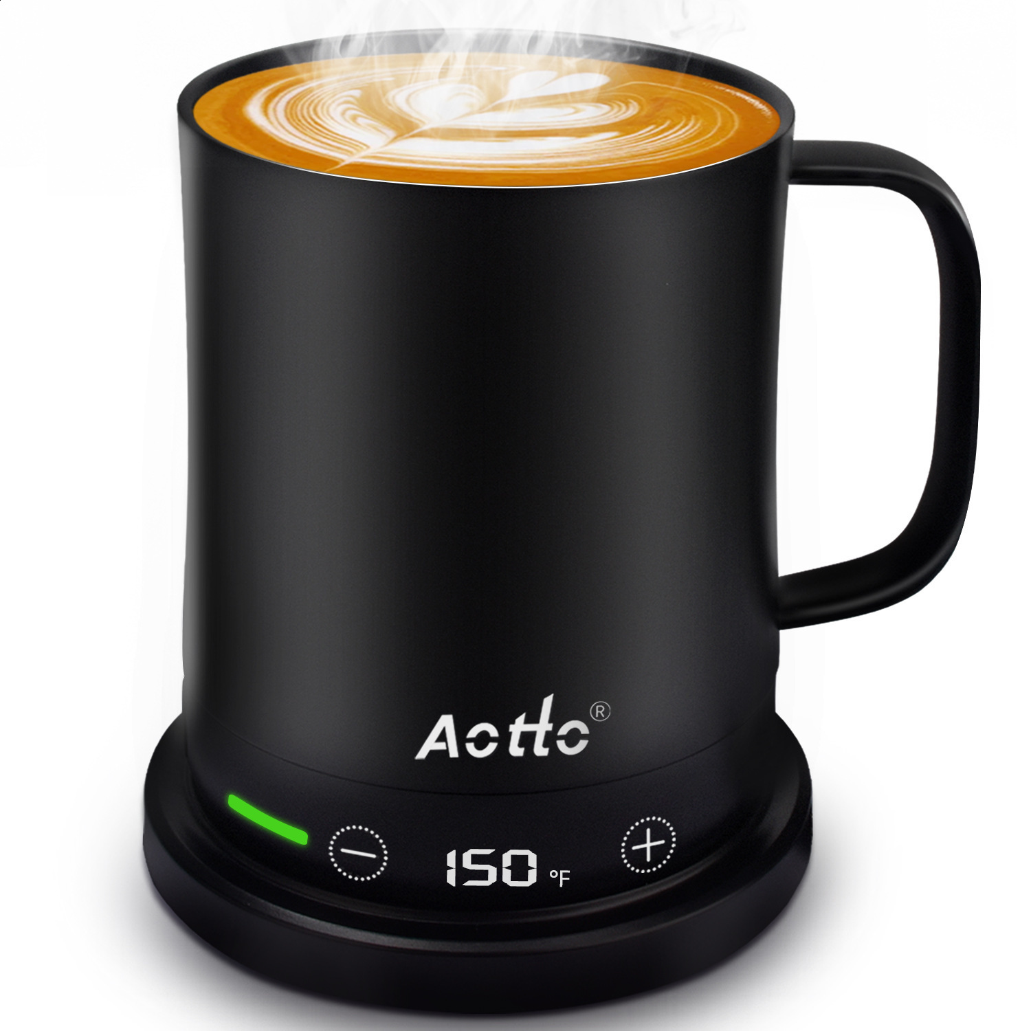 304 Stainless Steel Wireless Heating Insulated Coffee Smart Cup Portable Constant Temperature Cup Office Simple 240923