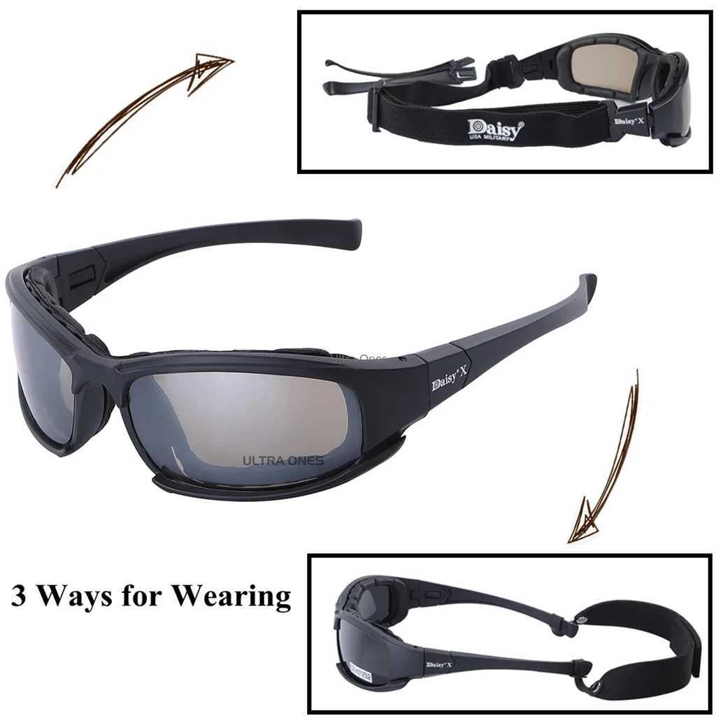 Polarized Tactical Glasses Outdoor Soport Sunglasses for Men Shooting Goggles Hiking Eyewear UV400 J250919