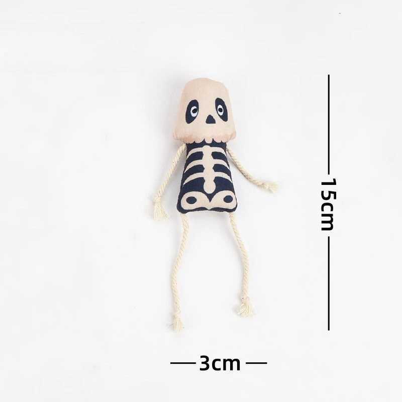 Catnip Plush Cat Toys Halloween Skeleton Design Cats Dogs Interactive Toys with Rope Limbs Cute Pet Resistant To Bites Fun Toys X250918