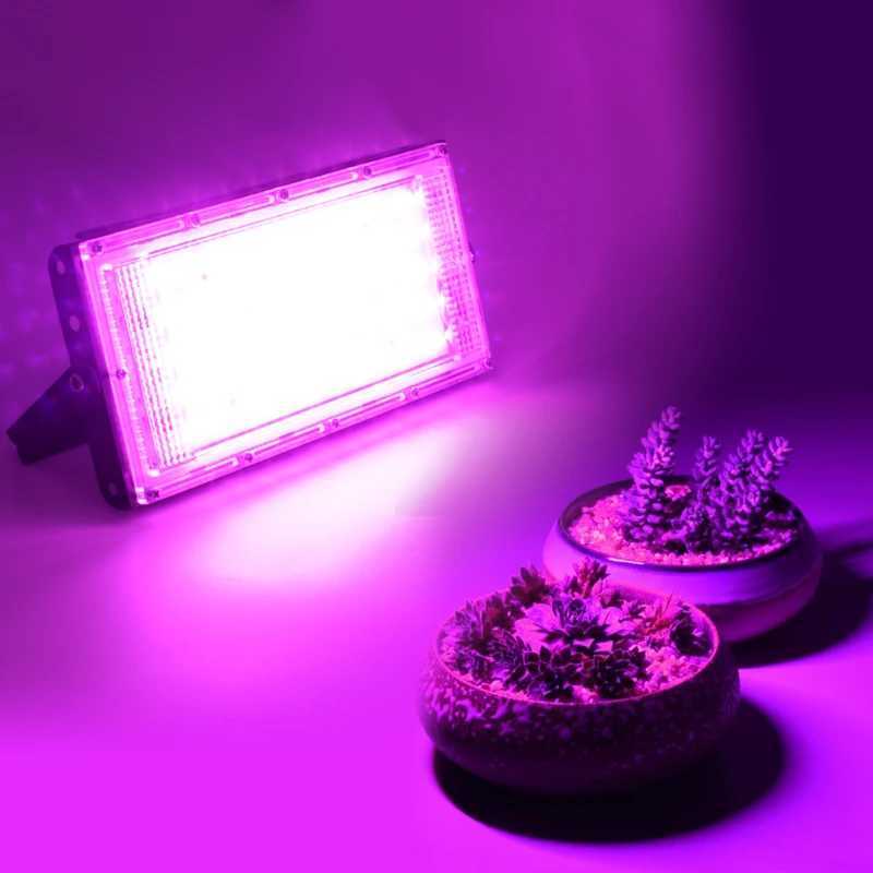 LED Grow Lamp 50W 100W 150W AC 220V Full Spectrum Flood Light Reflector Greenhouse Hydroponic Floodlight Phyto Flower Lamp LED C250919