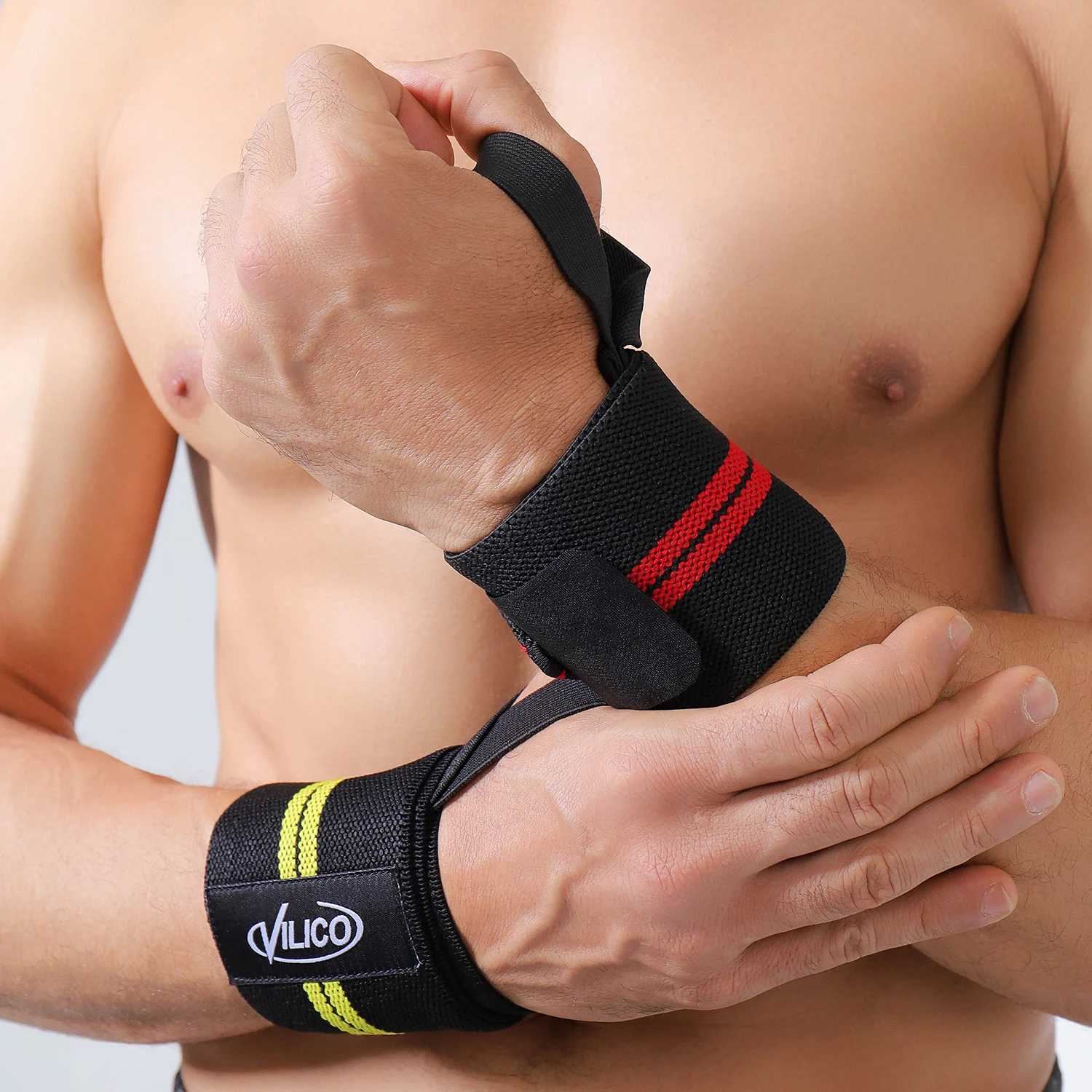Mens and womens wristbands wrist support straps super strong weightlifting wristbands bandages fitness gym training J250919