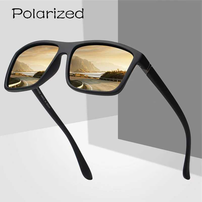 Luxury Square Vintage Polarization Sunglasses for Men Women Fashion Climbing Driving Antiglare Sun Glasses Male Eyewear UV400 J250919
