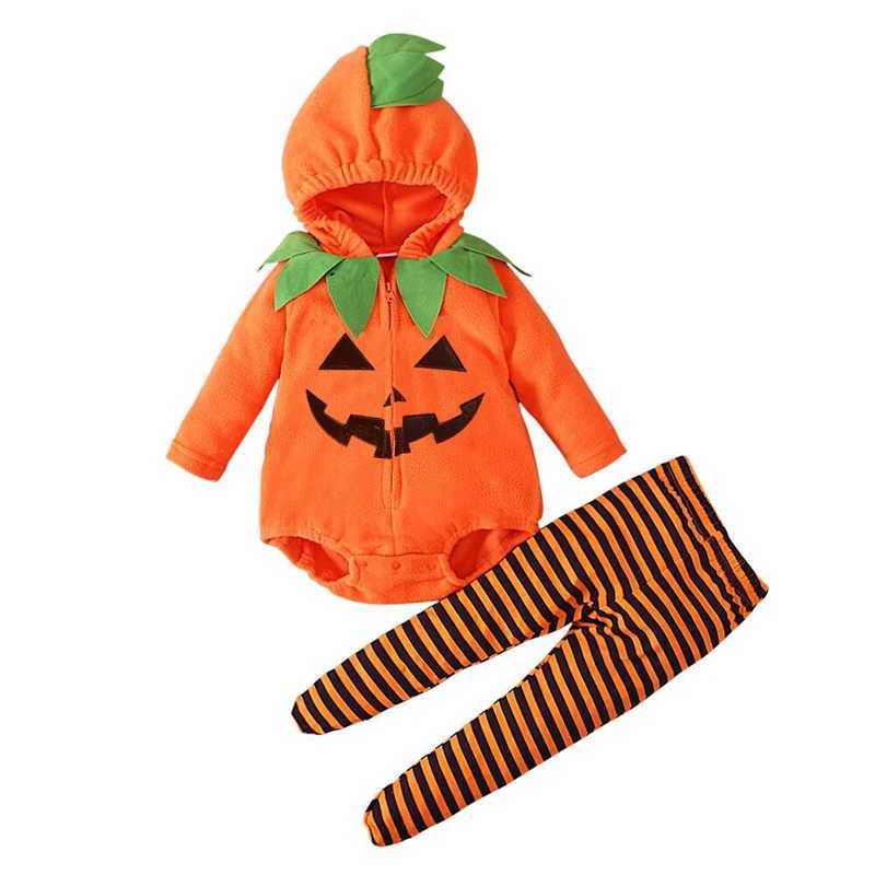 2025 Pumpkin Cosplay Jumpsuit Baby Girls Boys Halloween Clothes Sets New Baby Girl Set Carnival Party Costumes Halloween Gifts L250918