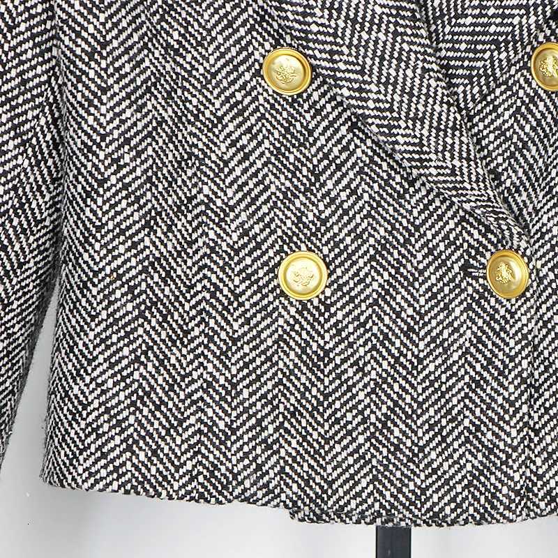 Fashionable DoubleBreasted Celebrity Temperament College Style Small Fragrance Jacket Elegant New Arrivals Z250918