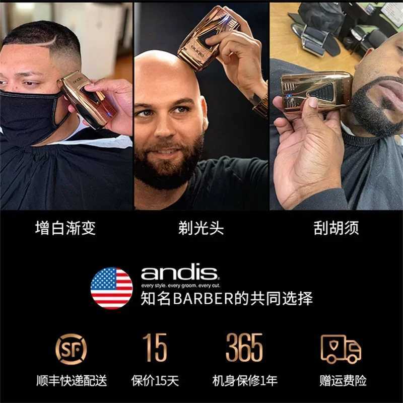 Andis Profoil Lithium Plus 17225 Barber Hair Cleaning Electric Shaver For Men Beard Stubble Razor Bald Shaving Machine Charger C250919