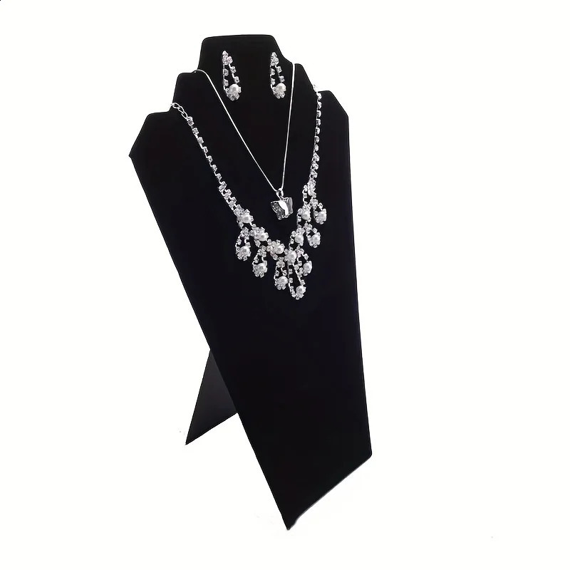 Plush Velvet Jewelry Display Rack for Home and Store Decor Necklace Pendant Earring and Display Board 250918