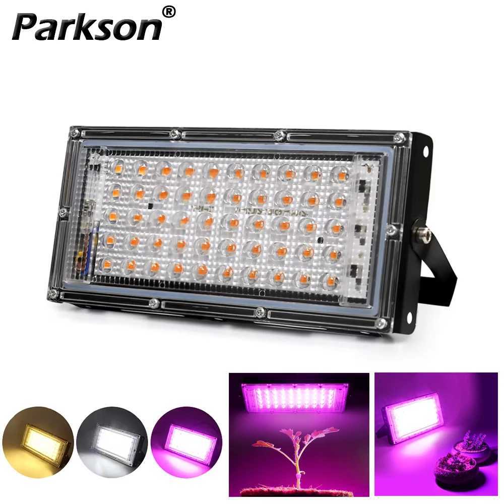 LED Grow Lamp 50W 100W 150W AC 220V Full Spectrum Flood Light Reflector Greenhouse Hydroponic Floodlight Phyto Flower Lamp LED C250919