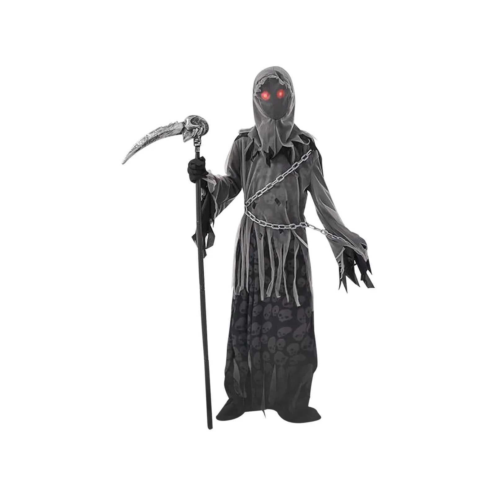 2025 Horror Atmosphere Universal Death Godness Costume For Both Men And Women Halloween Horror Atmosphere Decorative Costume L250918