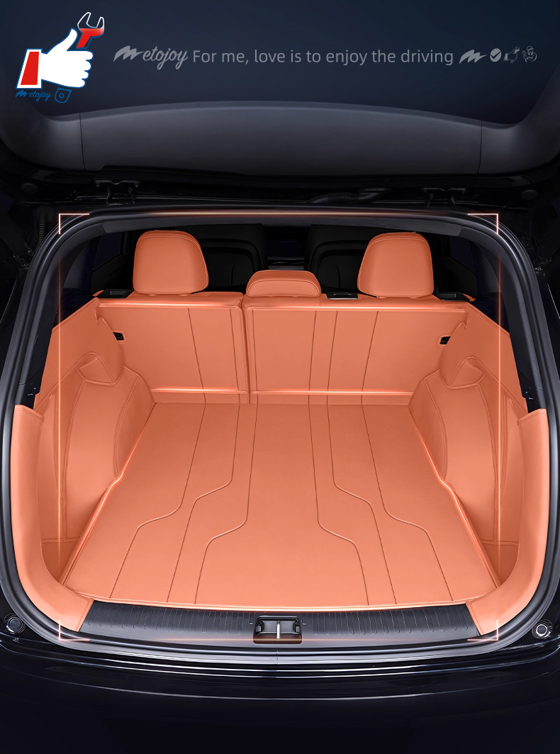 For AION V 2024 Car Trunk Mat Custom Fit Cargo Mat 3D Shaped Trunk Liner XPE Trunk Mat Chair-Back Protection Mat Rear Trunk Full-surrounded Mat