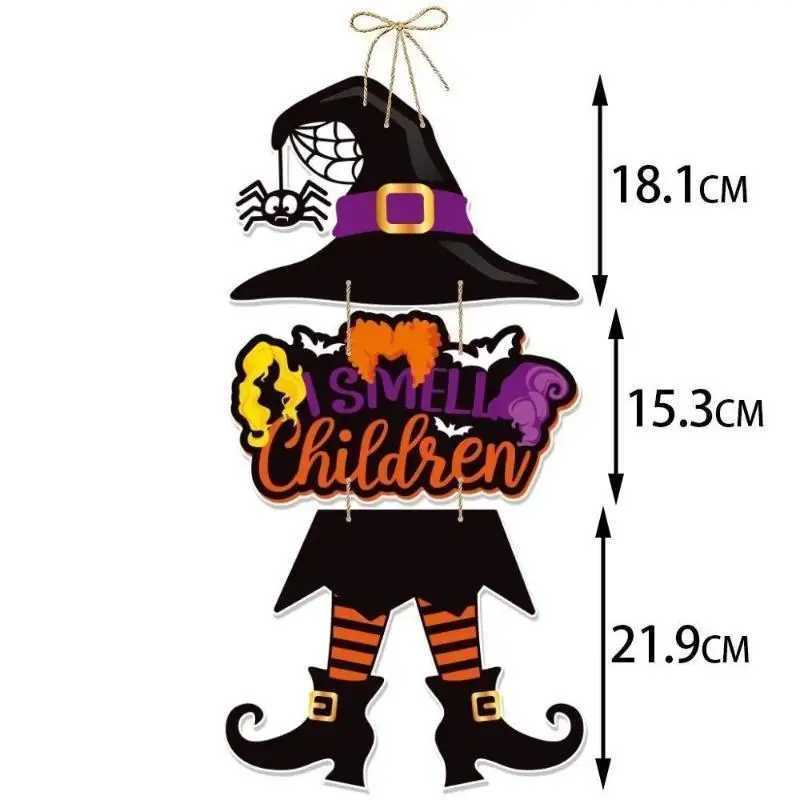 Halloween Decoration Door Hanging Pumpkin Bat Hanging Decoration Halloween Party Decoration Ghost Witch Halloween Door Hanging C250919