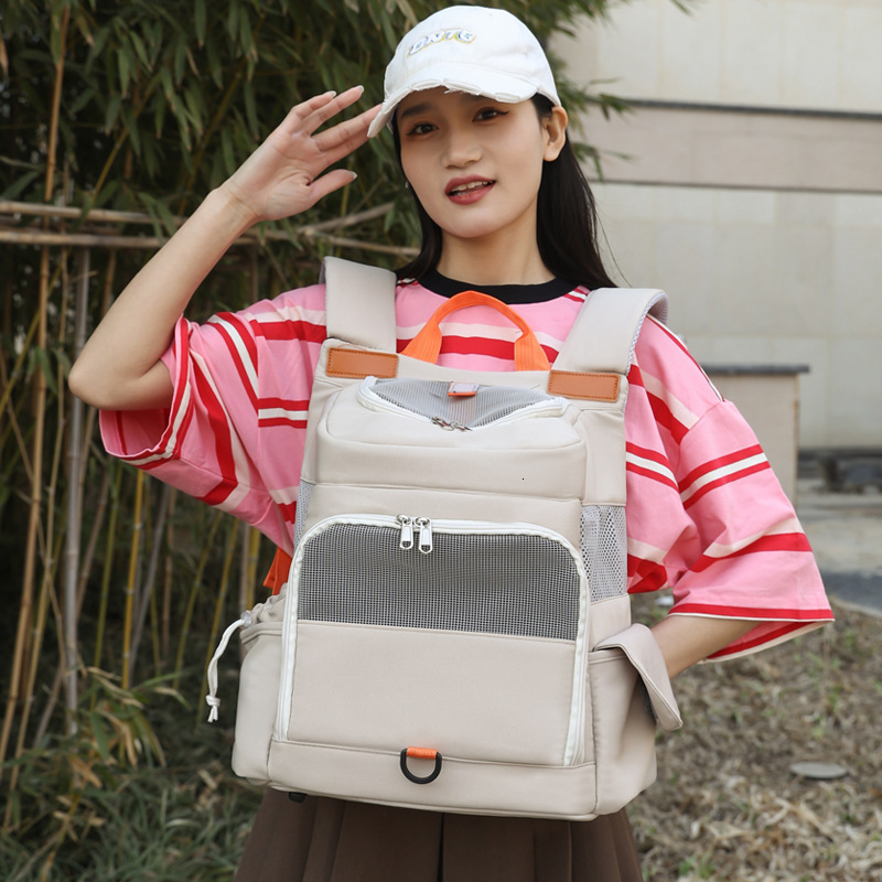 Carrier Portable Large Capacity Backpack Breathable Cat Outdoor Fashion Pet Chest Bag