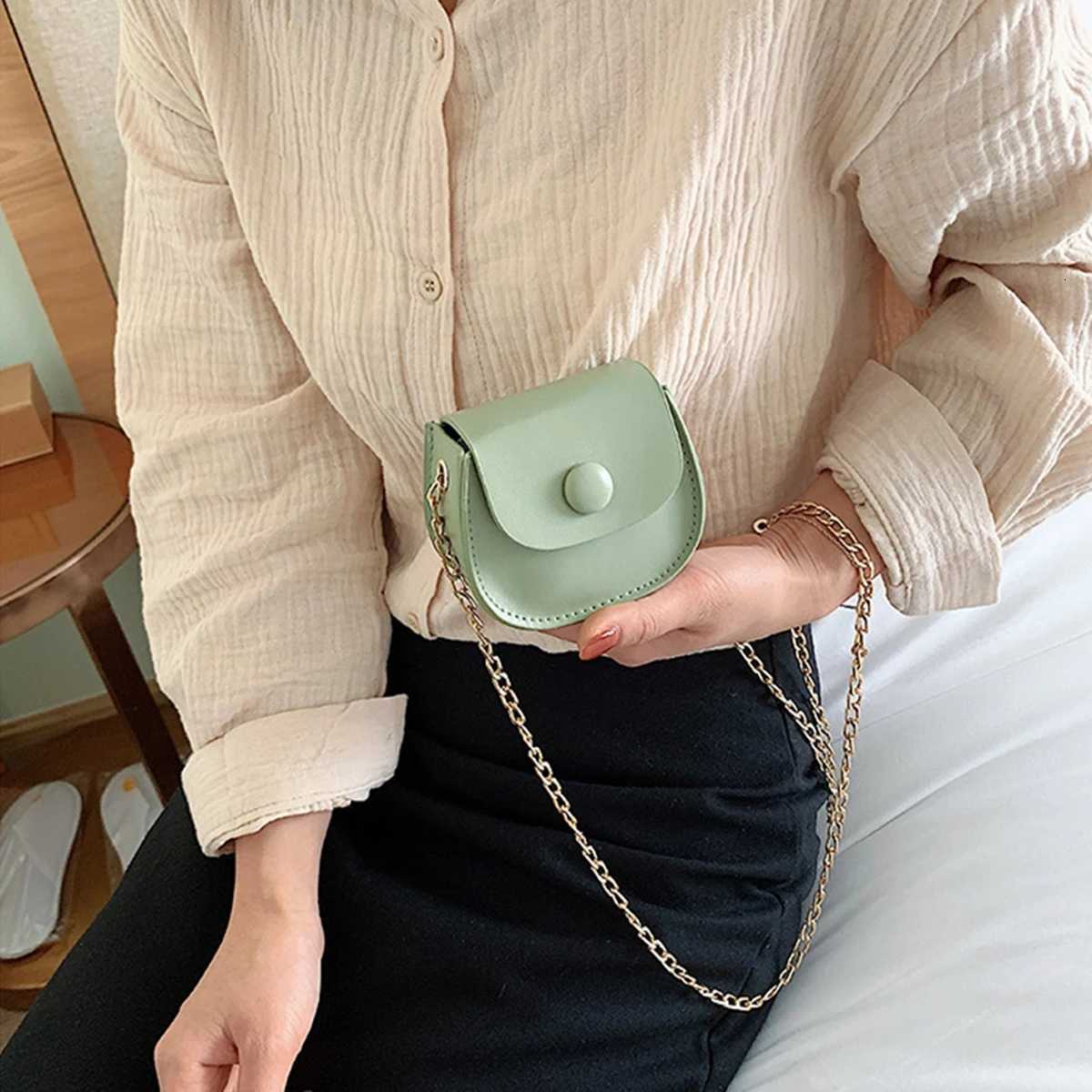 Green small fashion womens bag girls diagonal bag simple small square bag mobile phone bag crossbody bag womens bag a bagXJ250918