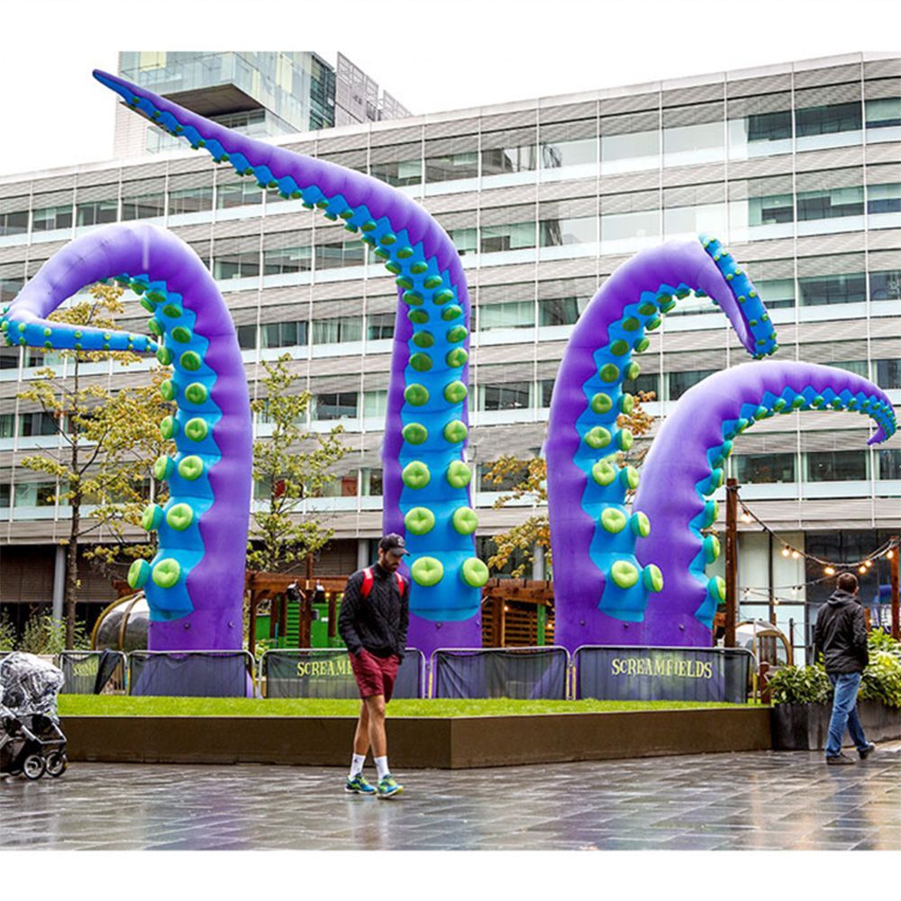 Factory inflatable octopus tentacles leg Claw arms for Building Roof And Aquarium Decoration Halloween party