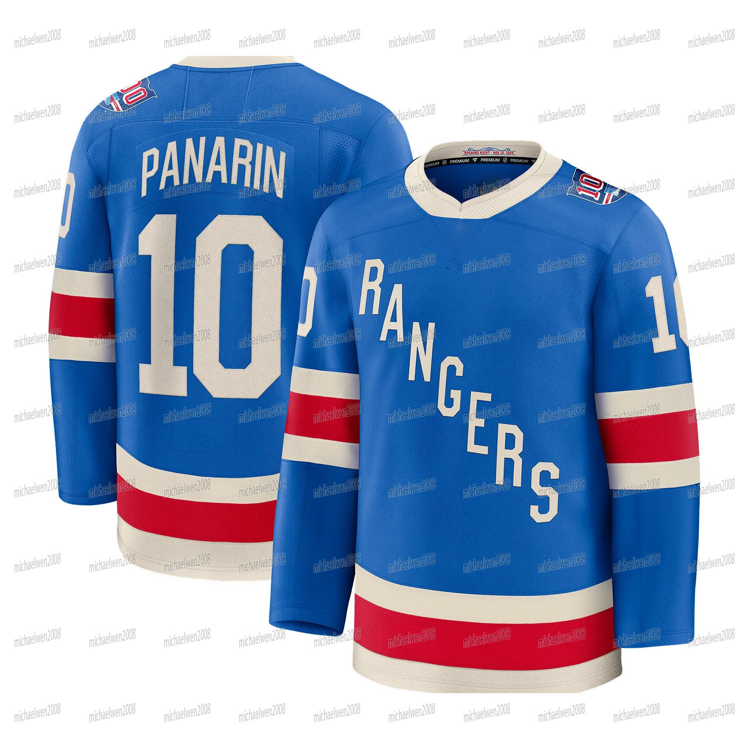 NY Ranger 2025-26 Centennial Hockey Jersey J.T. Miller Matt Rempe Mika Zibanejads Adam Fox Will Cuylle Artemi Panarin Ryan Lindgren Shesterkin Brendan