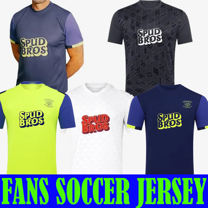 2025 2026 Preston Football Shirt Vintage 25 26 Home Away Third Soccer Jersey Mens kids kit Fans Player version Tops EVANS FROKJAER RIIS OSMAJIC white blue