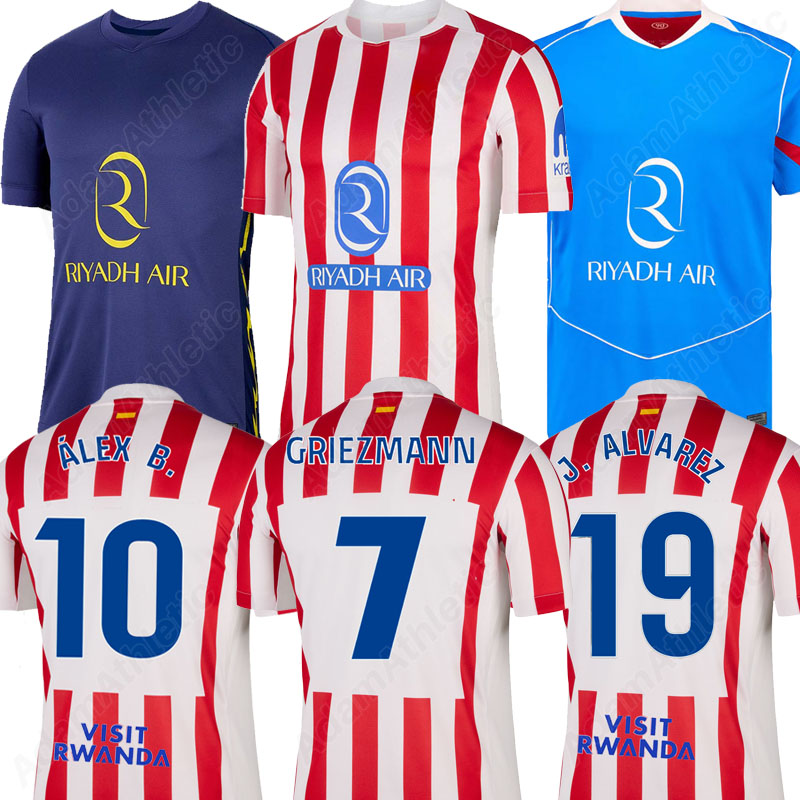 Athletic MadridS jersey 25 26 J.ALVAREZ GRIEZMANN football shirts 2025 2026 R.DE PAUL M.LLORENTE S.LINO CORREA KOKE SAUL J.M.GIMENEZ soccer jerseys