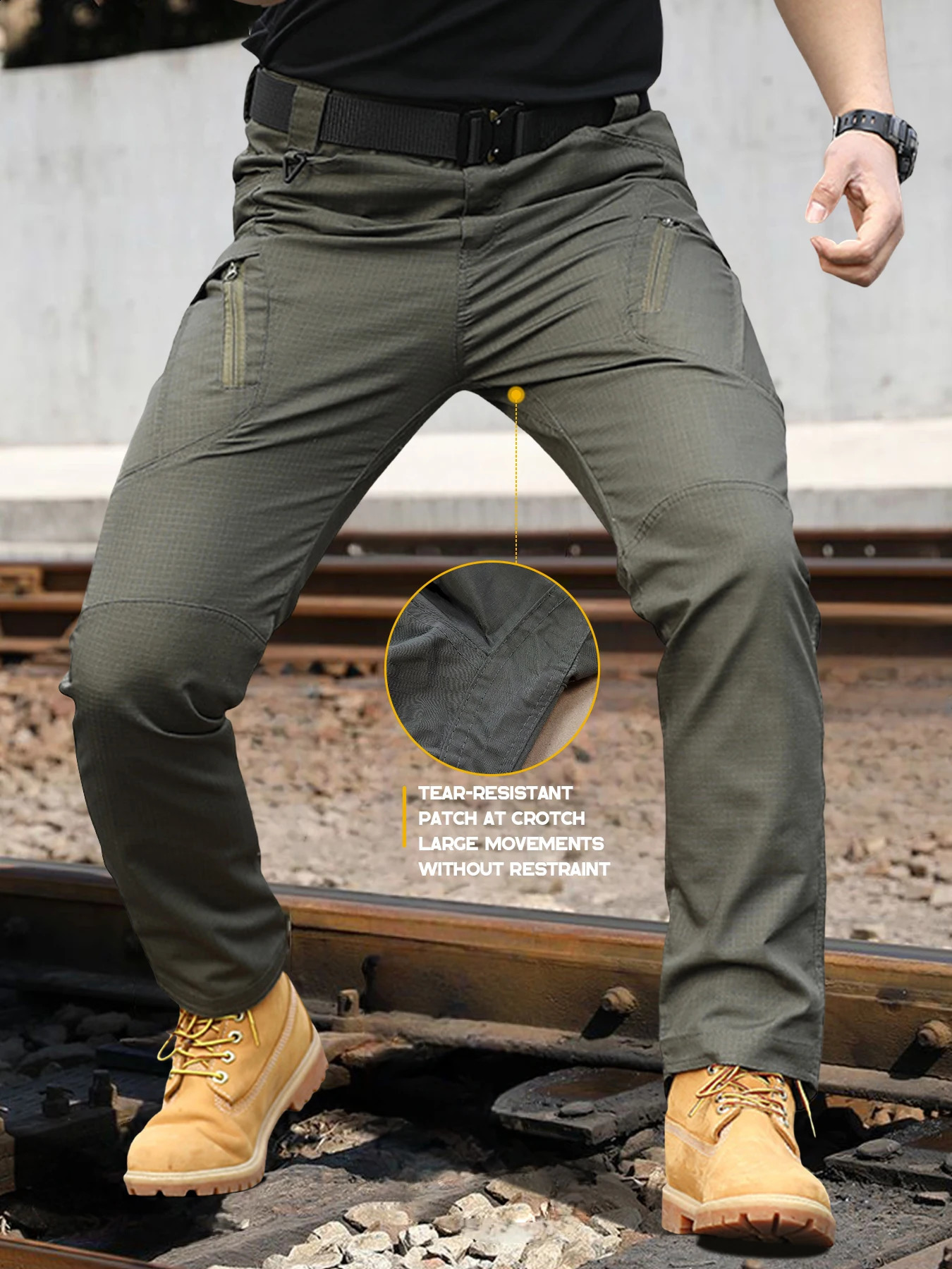 Tactical Work Pants Series Mens IX9 Tactical Pants MultiPocket Large Capacity Training Pants Pants Wearresistant 250919