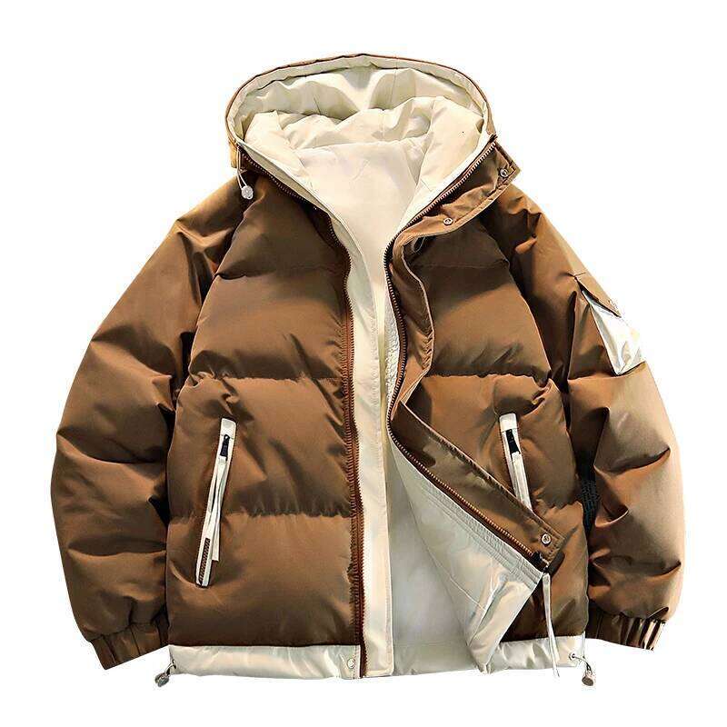 2025 Autumn/Winter thicken Parka Coat men New Fashion Casual Loose style Comfortable down jacket Thick Warm coat for man