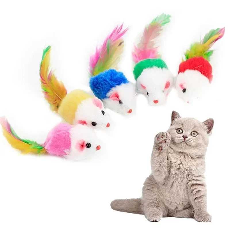 5pcs Simulated plush mouse toy X250918