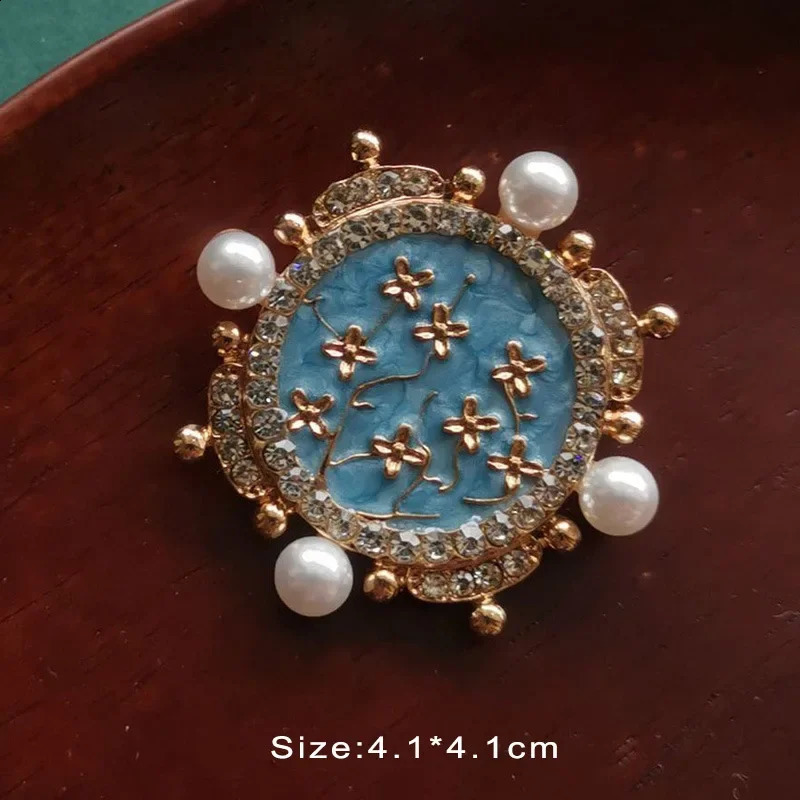 Baroque style Pins Vintage Geometry Badges Elegant Sweet Flower Brooch Jewelry Sets for Women Ladies 250919