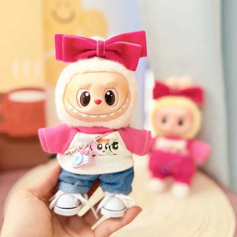 For Labubu Doll Clothes Police Set Summer Tshirt Labubu I II Idol Dolls 1517cm Clothes Sitting Party Accessories DIY Gifts C250919