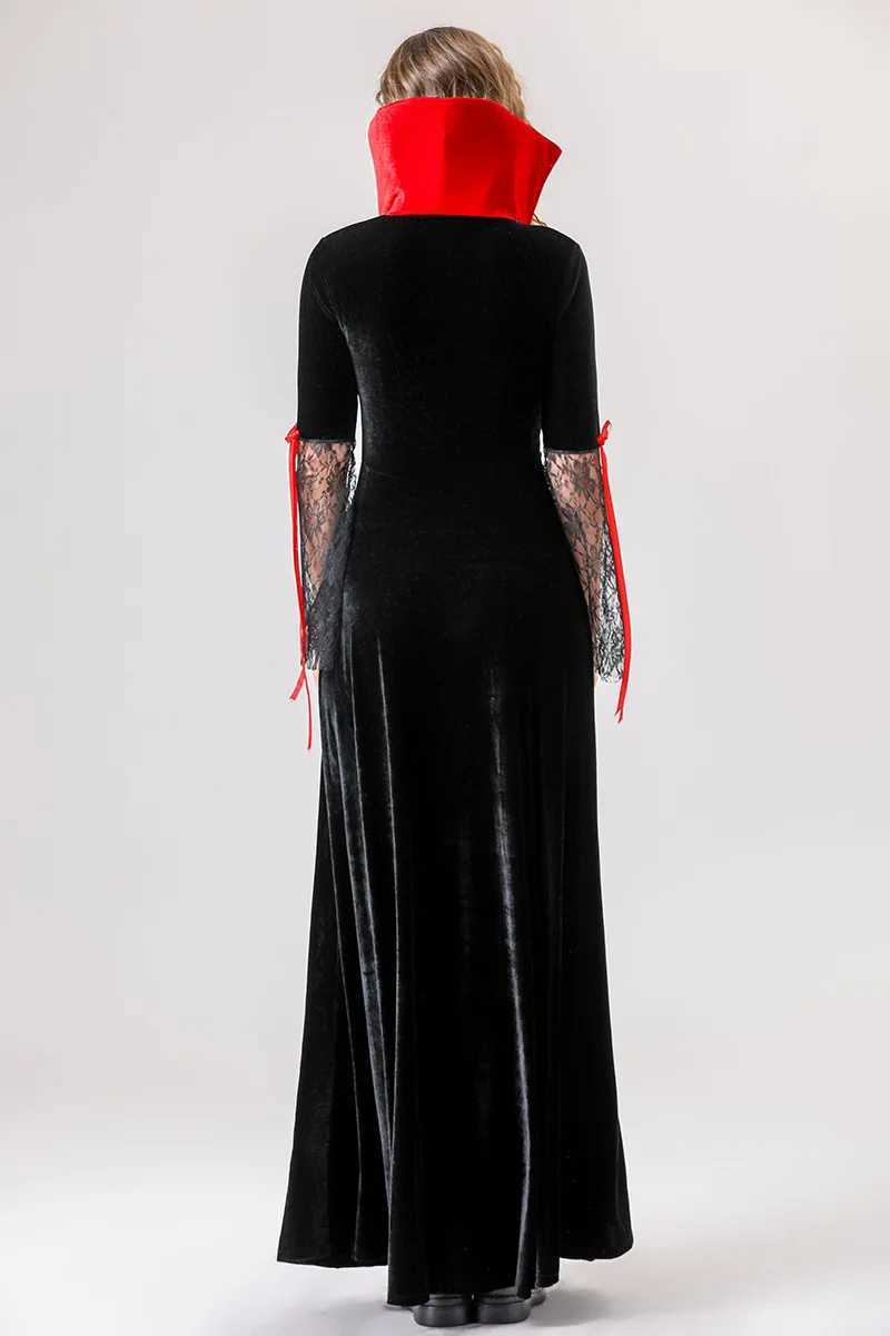 Halloween Costume Adult Woman Queen Dress Choker Witch Easter Vampire Bride Death Witch Cosplay Costumes Retro Court Dresses L250918